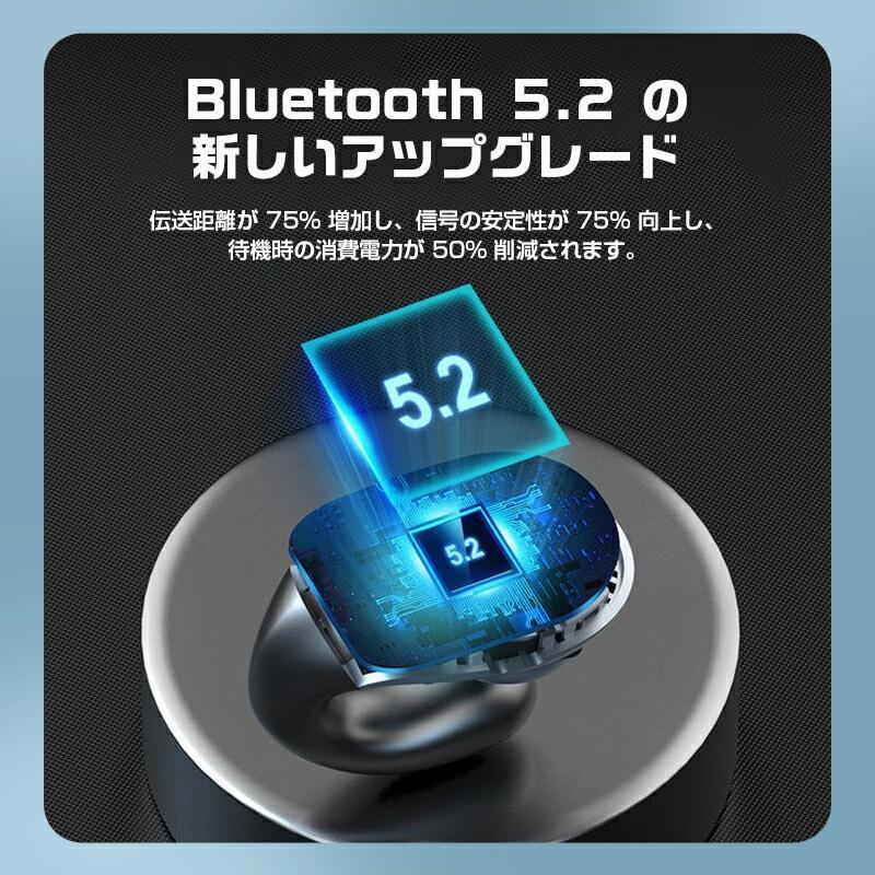 ワイヤレスイヤホン 骨伝導イヤホン 片耳 両耳 耳を塞がないイヤホン bluetooth5.2 フックタイプ 痛くない イヤホンマイク iphone 対応 自動ペアリング｜kouhukudo｜15