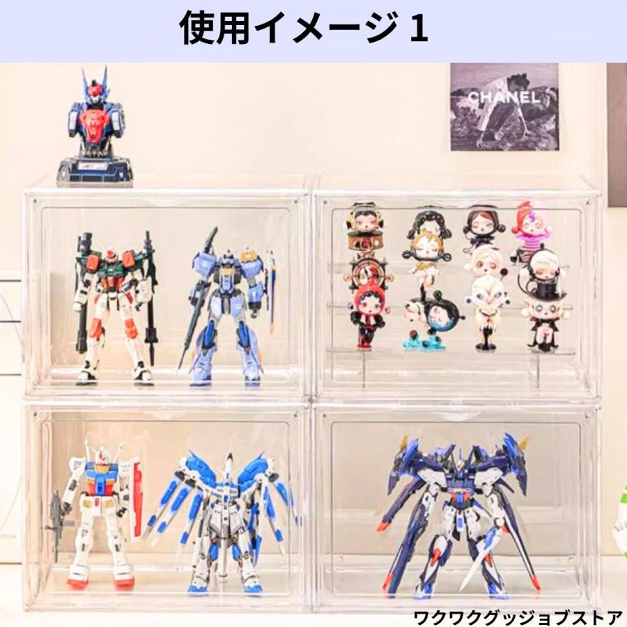 フィギュアケース アクリル 30cm コレクションケース 扉 大型 (仕切り