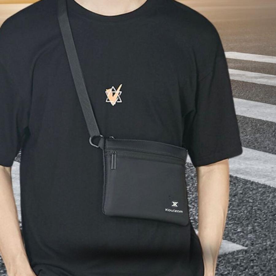 ショルダーバッグ メンズ 小さい 長財布不可 サイズ注意 22×17×マチ1cm