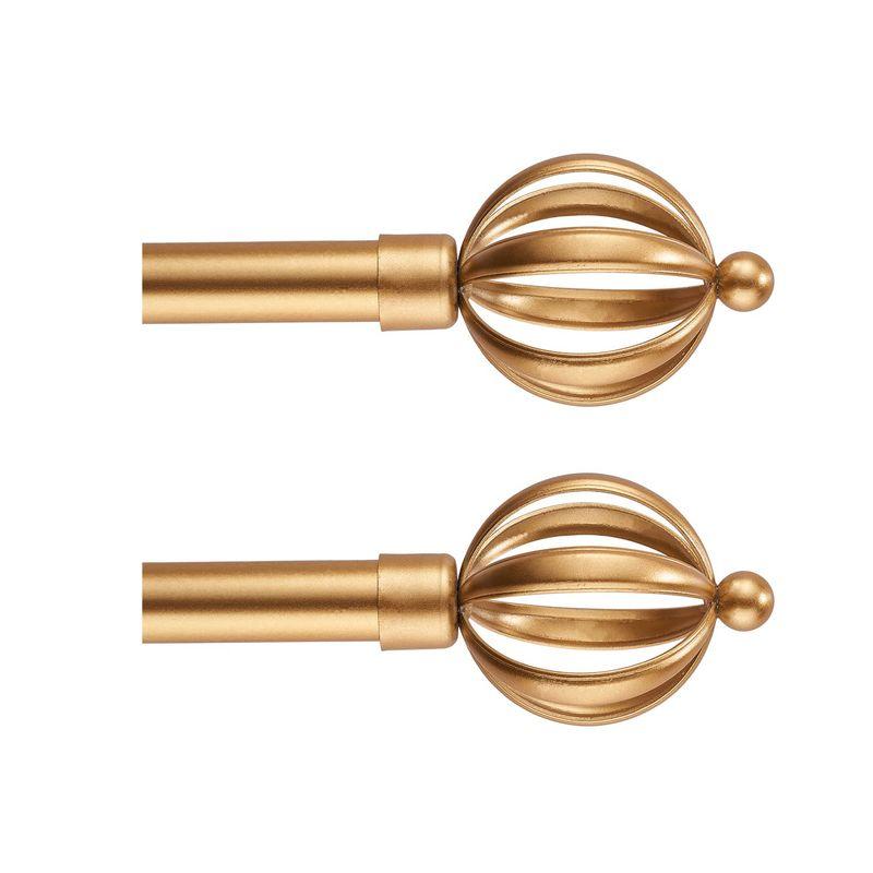 ラップカーテンロッド 取り付け簡単 部屋を暗くする ラップアラウンド カーテンロッドセット 金具付き 調節可能なデザイン ブラックアウトカー