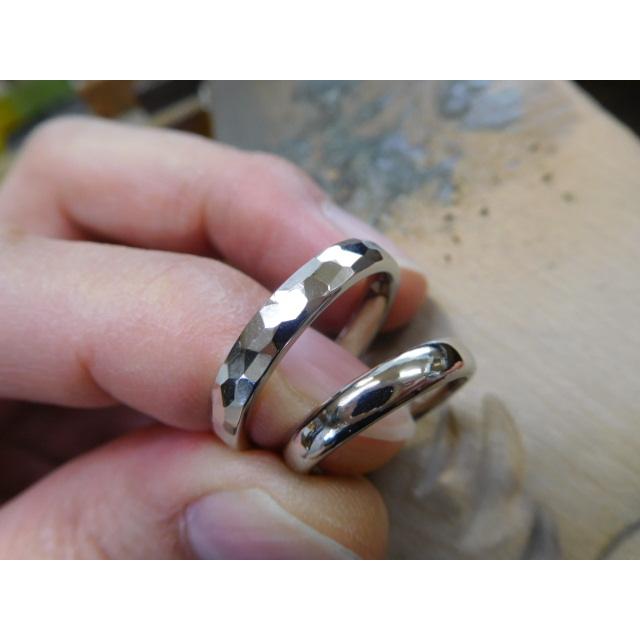 純プラチナ 結婚指輪 鍛造 手作り プラチナ1000 プラチナ999 マリッジ 