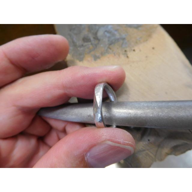 鍛造 結婚指輪 プラチナ pt900 マリッジリング ペア 結婚リング 槌目