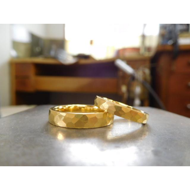 純金 結婚指輪 鍛造 ブランド 値段 安い 24k 24金 k24 マリッジリング