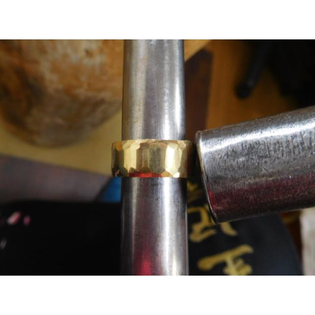 k18 ゴールド 結婚指輪 鍛造 18金 18k マリッジリング 太め 太い 幅広