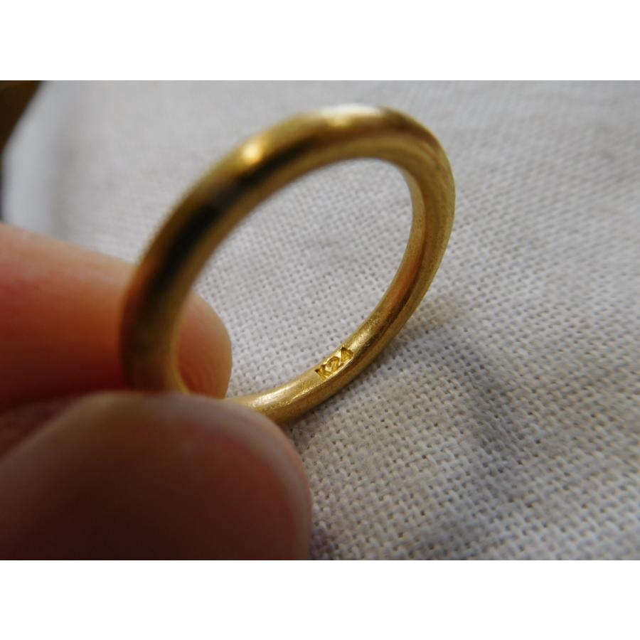 純金 結婚指輪 鍛造 ブランド 24k 24金 k24 マリッジリング ペアリング