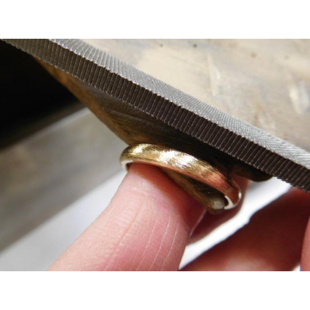 鍛造 結婚指輪 ゴールド 18k 18金 k18 マリッジリング ペア 結婚リング ペアリング 甲丸 シンプル ストレート 3.3mm 光沢 鏡面 |  | 10