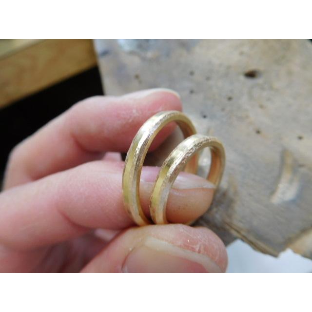ゴールド結婚指輪【本物の鍛造】ぽってりしたボリュームがある甲丸リング〜厚みもあり幅3.3ミリで重厚感もGOOD｜kouki｜12