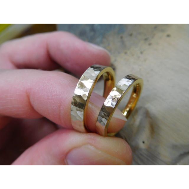 純金 結婚指輪 鍛造 ブランド 値段 安い 24k 24金 k24 マリッジリング