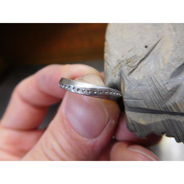 鍛造 結婚指輪 プラチナ pt900 マリッジリング メビウス ペア 結婚