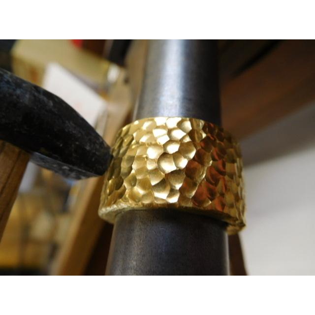 鍛造 指輪 リング ゴールド 18k 18金 k18 幅広 太め 太い 平打ち 鍛造 指輪 リング ゴールド 18k 18金 k18 幅広 太め 太い 平打ち