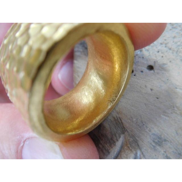 鍛造 指輪 リング ゴールド 18k 18金 k18 幅広 太め 太い 平打ち 鍛造 指輪 リング ゴールド 18k 18金 k18 幅広 太め 太い 平打ち