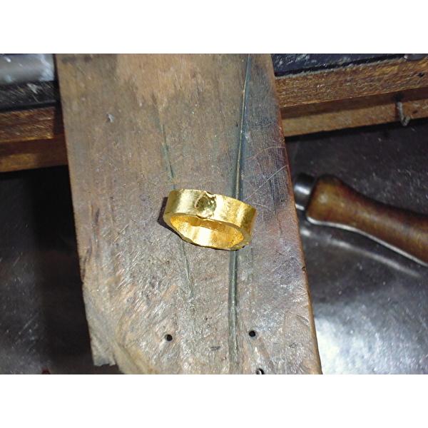 鍛造 印台リング 印台 指輪 シグネット シグネットリング 純金 24k 24金 k24 ゴールド 丸角 三味 三味印台 おしゃれ デザイン メンズ レディース |  | 15