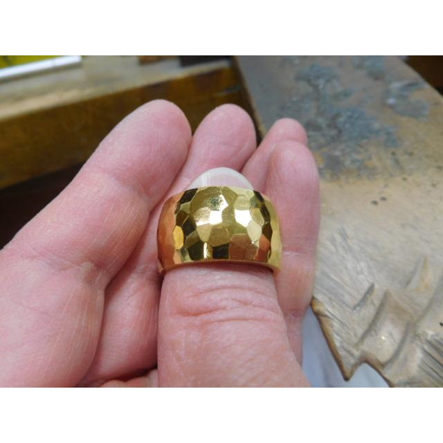 純金 指輪 リング 鍛造 ブランド 値段 安い 24k 24金 k24 太め 太い 甲