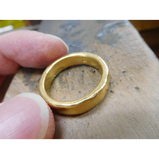 純金 指輪 リング 鍛造 ブランド 値段 安い 24k 24金 k24 太め 太い