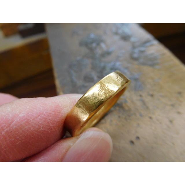 純金 指輪 リング 鍛造 ブランド 値段 安い 24k 24金 k24 太め 太い