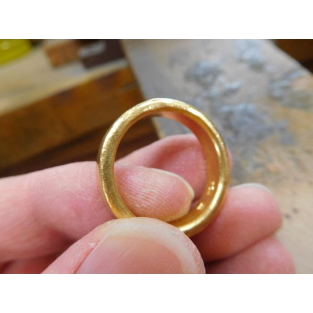 純金 指輪 リング 鍛造 ブランド 値段 安い 24k 24金 k24 太め 太い