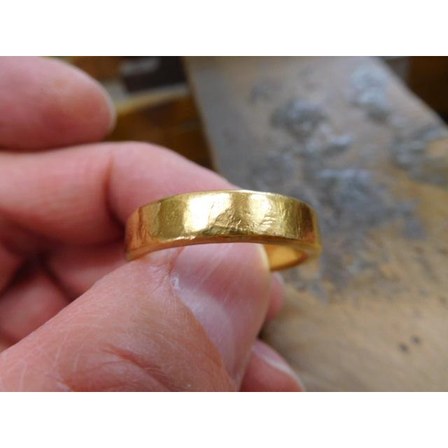 純金 指輪 リング 鍛造 ブランド 値段 安い 24k 24金 k24 太め 太い