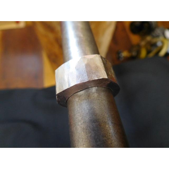 鍛造 シグネットリング 印台リング 40g シグネット 印台 指輪 純プラチナ pt1000 pt999 太い 13mm 槌目 光沢 おしゃれ デザイン メンズ レディース |  | 16