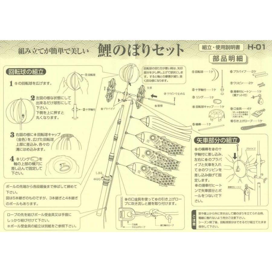 こいのぼり 友禅鯉 1.5m ファミリーセット ベランダ用 徳永こいのぼり