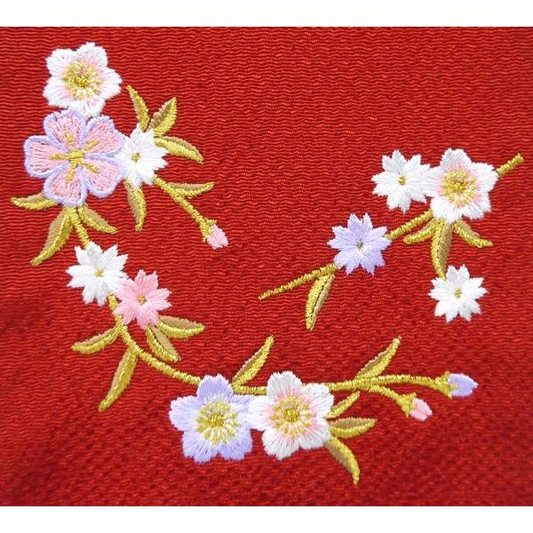 刺繍名前旗（小）枝桜（赤） ふりがな対応 【室内飾り】【名前旗】【女の子】【刺繍】【ひな祭り】【お節句】【お雛様】【雛人形】【送料無料】　SO-98_2