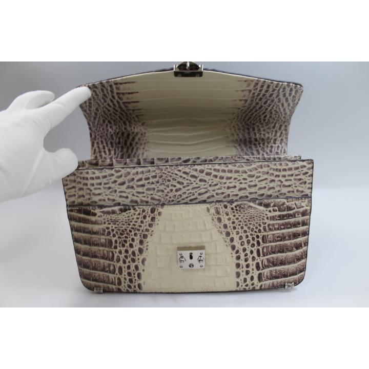 クロコダイル バッグ 本物 ヒマラヤ カイマン テール セカンドバッグ ビジネス ヒマラヤ クロコダイル バッグ 本革 テール 尾部分使用 カイマン