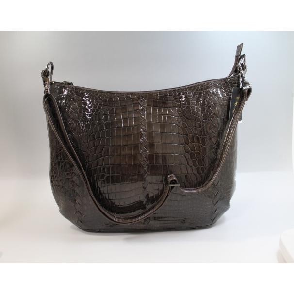 クロコダイル 本物 本革 デザインバッグ ヘンローン社製ヒマヤラ 35cm