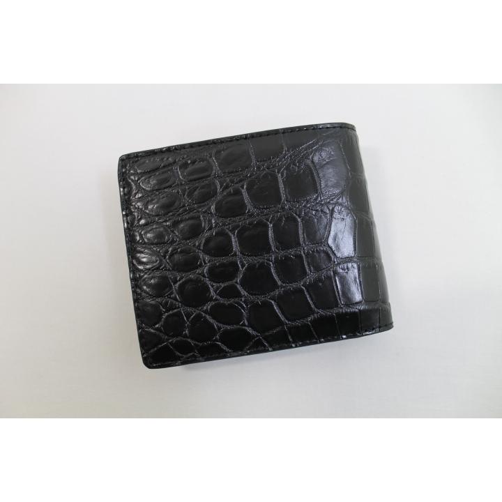 【専用】クロコダイル 財布 無双 両面クロコ 一枚革センター取 ブラック 20%OFFクーポンあり】クロコダイル 財布 二つ折り 無双 両面クロコ 一
