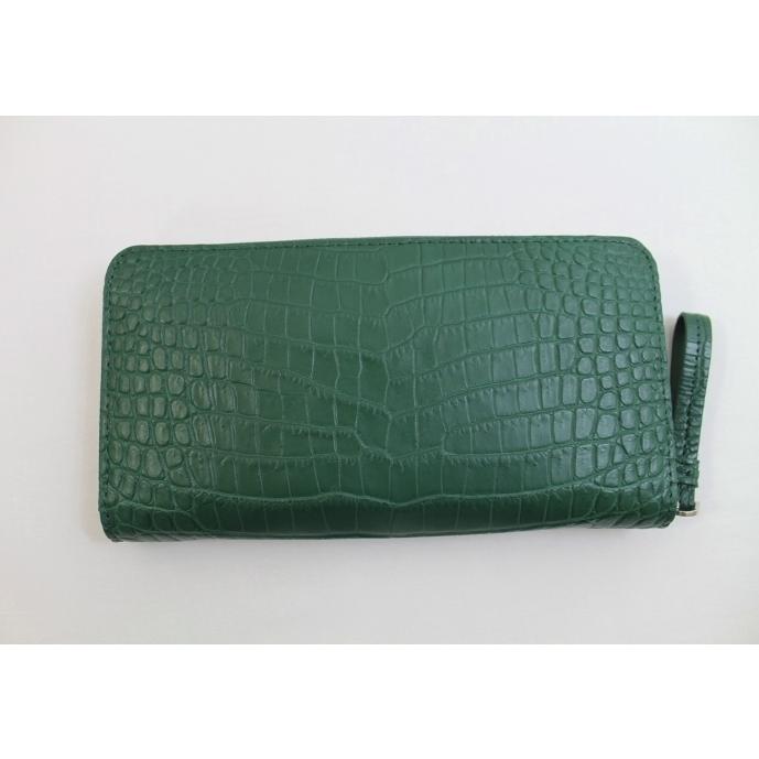 おトク情報がいっぱい！ 一枚革 センター取り 内側もクロコダイル本革