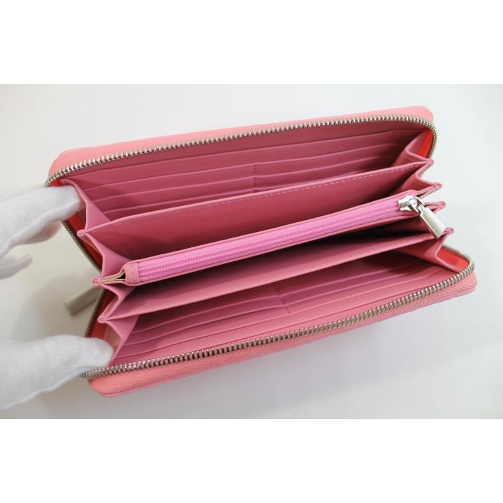 【専用】クロコダイル 財布 長財布 本物 一枚革 ピンク マット仕上げ 本日ポイント5倍】クロコダイル 財布 長財布 ラウンド メンズ