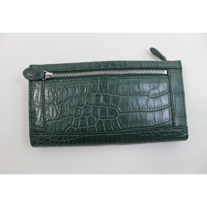 クロコダイル 長財布 黒色 グリーン 本革 ワニ革 メンズ レディース 5のつく日P5倍】クロコダイル 財布 長財布 メンズ レディース 本