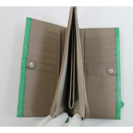 本日終了5%クーポンあり〕クロコダイル 財布 長財布 ラウンド メンズ