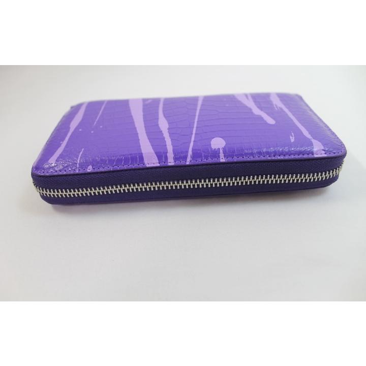 5のつく日ポイント5倍】クロコダイル 財布 長財布 本物 パープル
