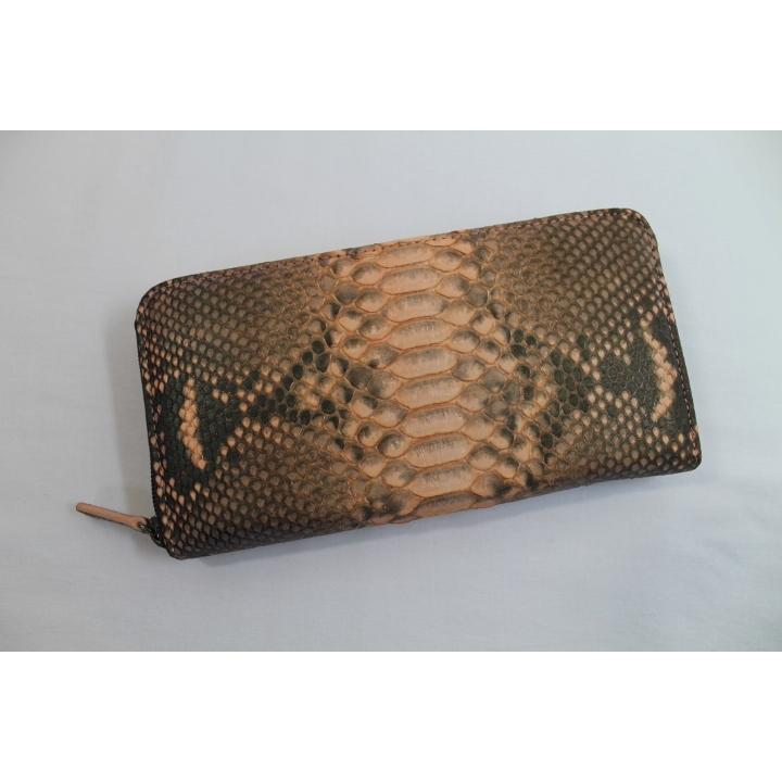 パイソン 財布 本物 オーロラパイソン ダイヤモンドパイソン ピンク