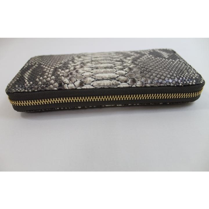 パイソン 財布 長財布 本革 メンズ レディース 蛇革 ヘビ革 ラウンド