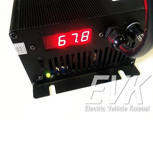 送料無料 充電器(Li-Fe)72V10A電圧/電流表示受注生産｜koumei