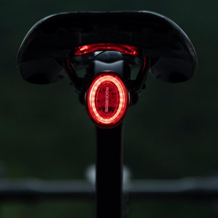 自転車 テールライト マグネット式充電 自動点灯 消灯 振動検知 ブレーキ警告 LED 防水 IPX7 サドル シートポスト ロックブロス｜koumei｜14