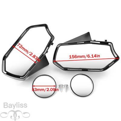 並行輸入品】 XMAX 250 300 ミラーキット前方バックミラー凸角