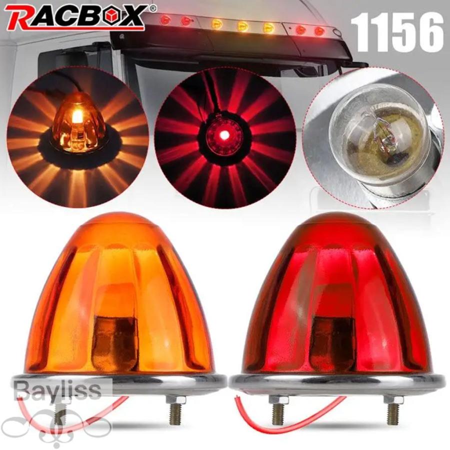 並行輸入品】 トラックトレーラールーフサイドマーカーライト 1156