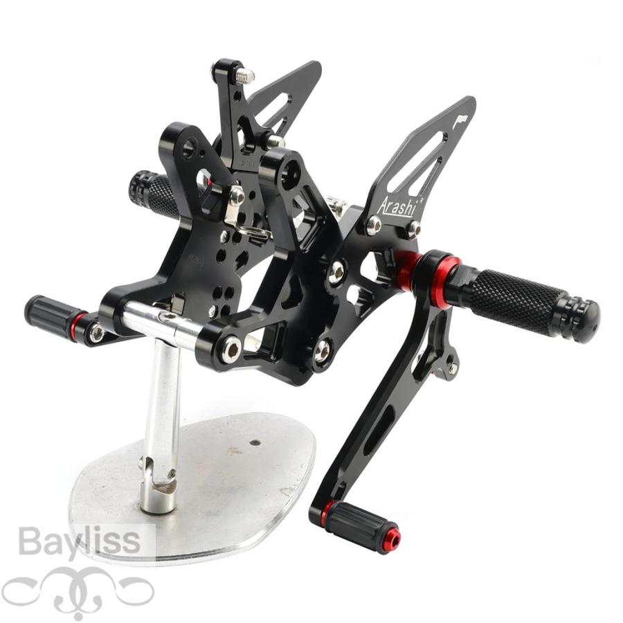 並行輸入品】 Topteng レーシングリアセットフットペグブラック