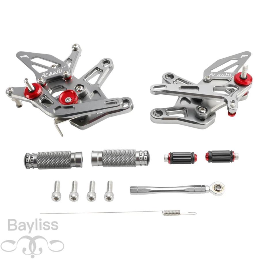 usa様おまとめ 並行輸入品】 Topteng レーシングリアセットフットペグブラック