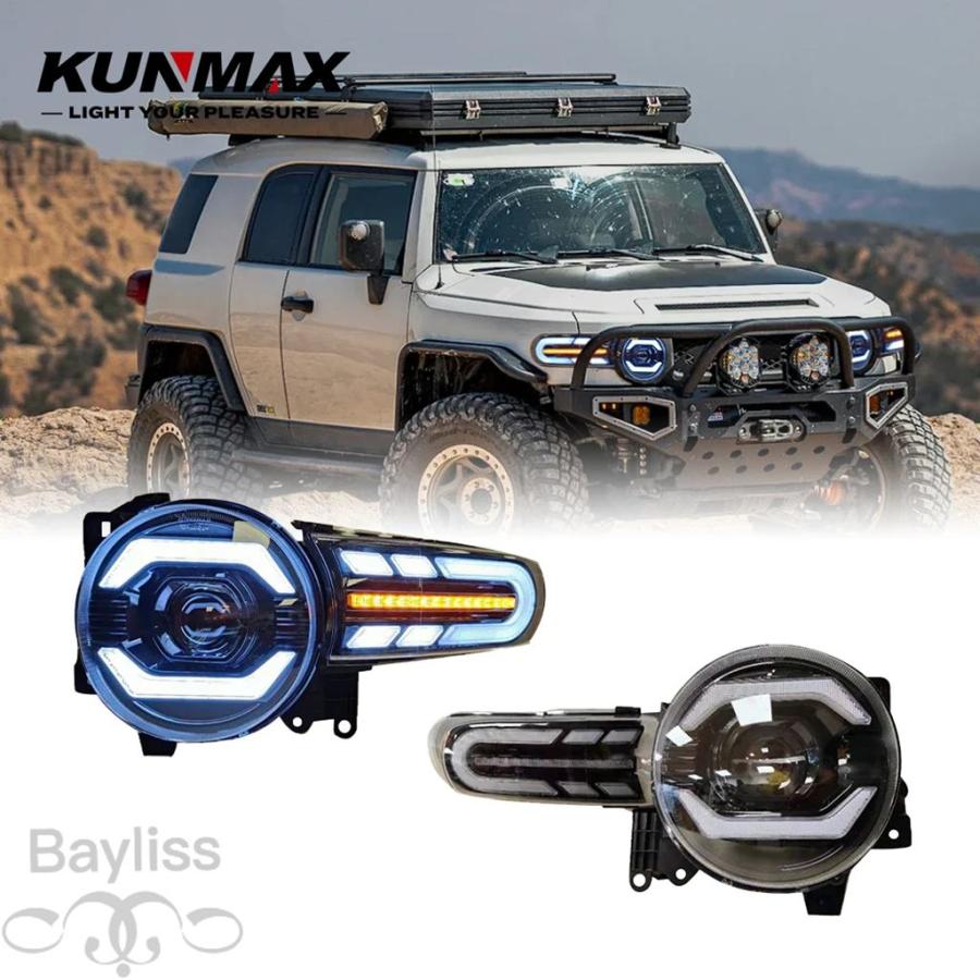 並行輸入品】 LED ヘッドライトアセンブリトヨタ FJ クルーザー 2007