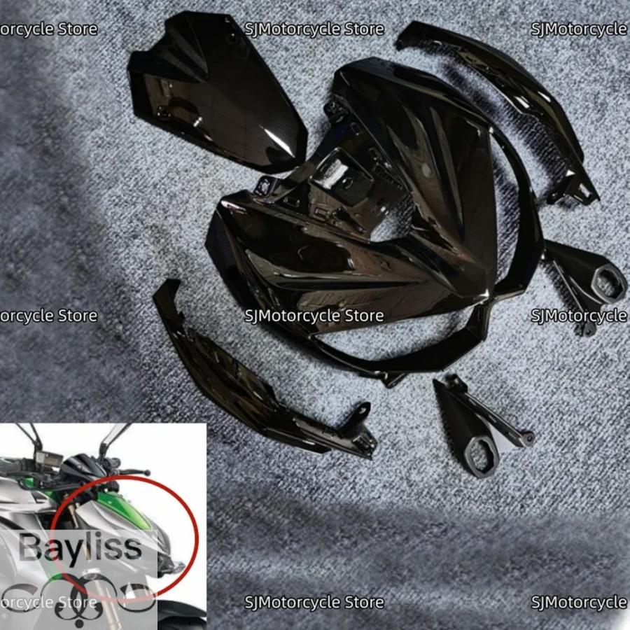 並行輸入品】 ブラックバイクフロントアッパーフェアリングヘッド