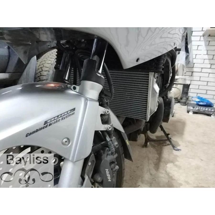 ロードバイク付属品 トリックスター ラジエターコアガード ステンレスシルバー