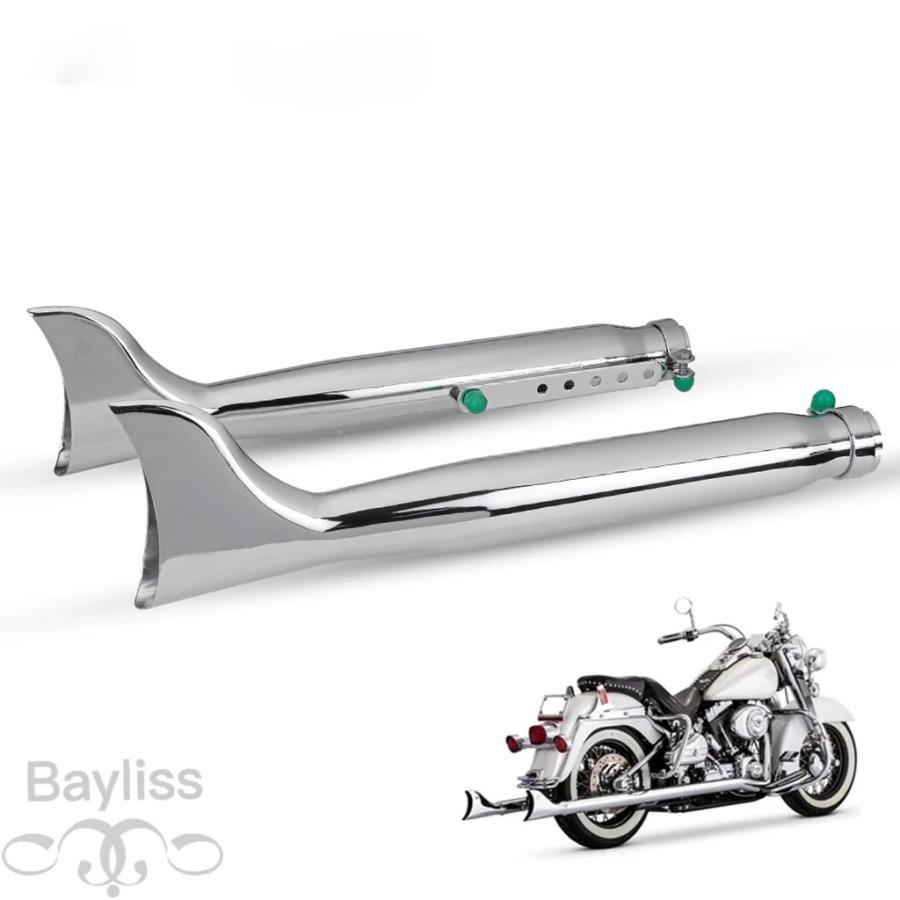 並行輸入品】 バイクレトロフィッシュテールマフラー 24HP 32HP