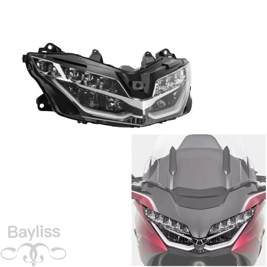 並行輸入品】 バイクヘッドライトアセンブリ ホンダ ゴールドウイング