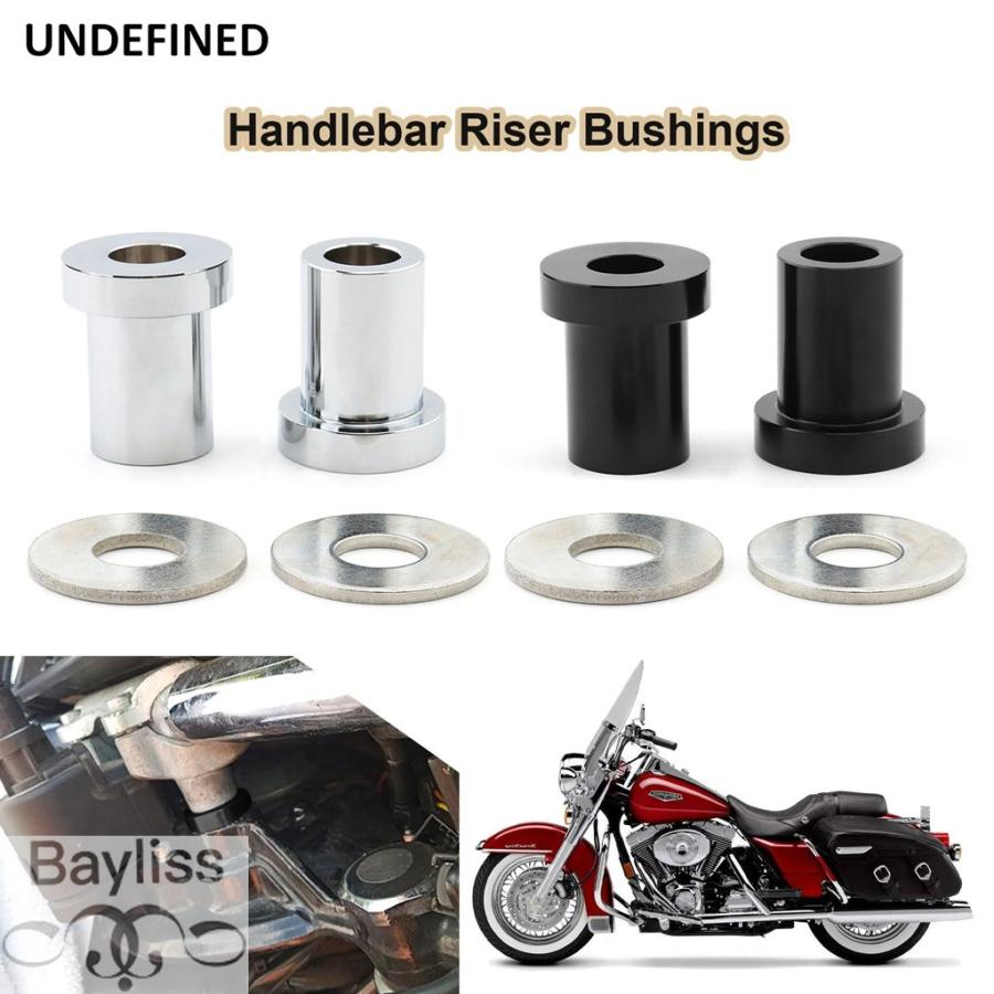 並行輸入品】 バイクハンドルバーライザーブッシュハーレーツーリング