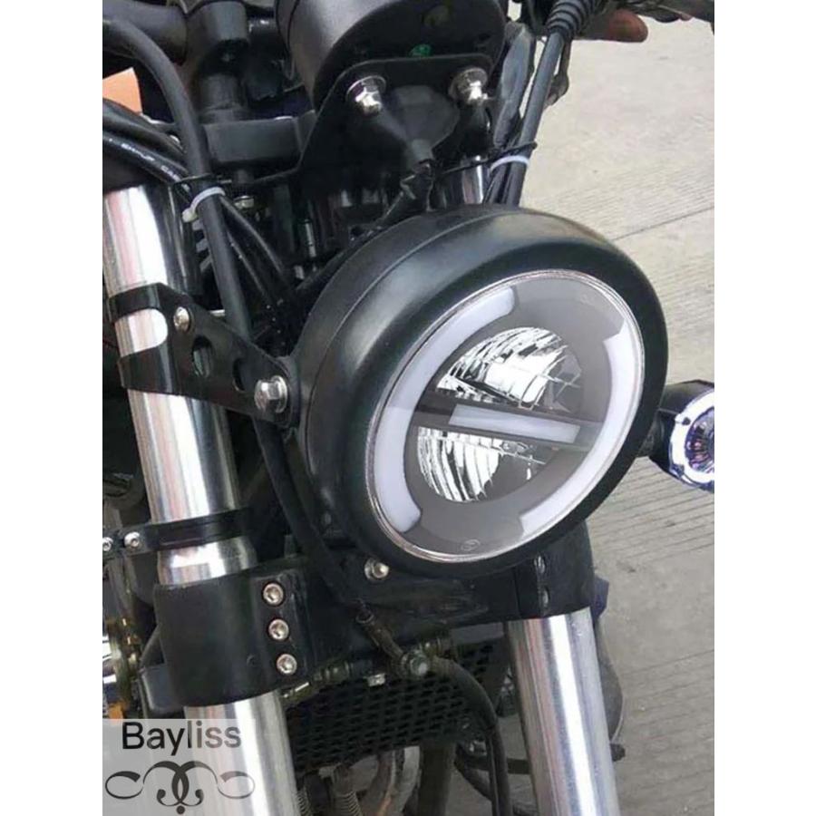 【新品】バイク 車 ヘッドライト 7インチ ヤマハ オートバイ ランプ LED HENGTUAOTO 7インチ LEDX‑Style プロジェクターヘッドライト  ヤマハ オートバイ エレクトラ グライド モト LED 4.5インチ 補助フォグ パッシング ランプ付き アッセンブリ(Only 7 inch chrome) Amazon | オートバイ 7インチLEDヘッドライト 4.5インチフォグ