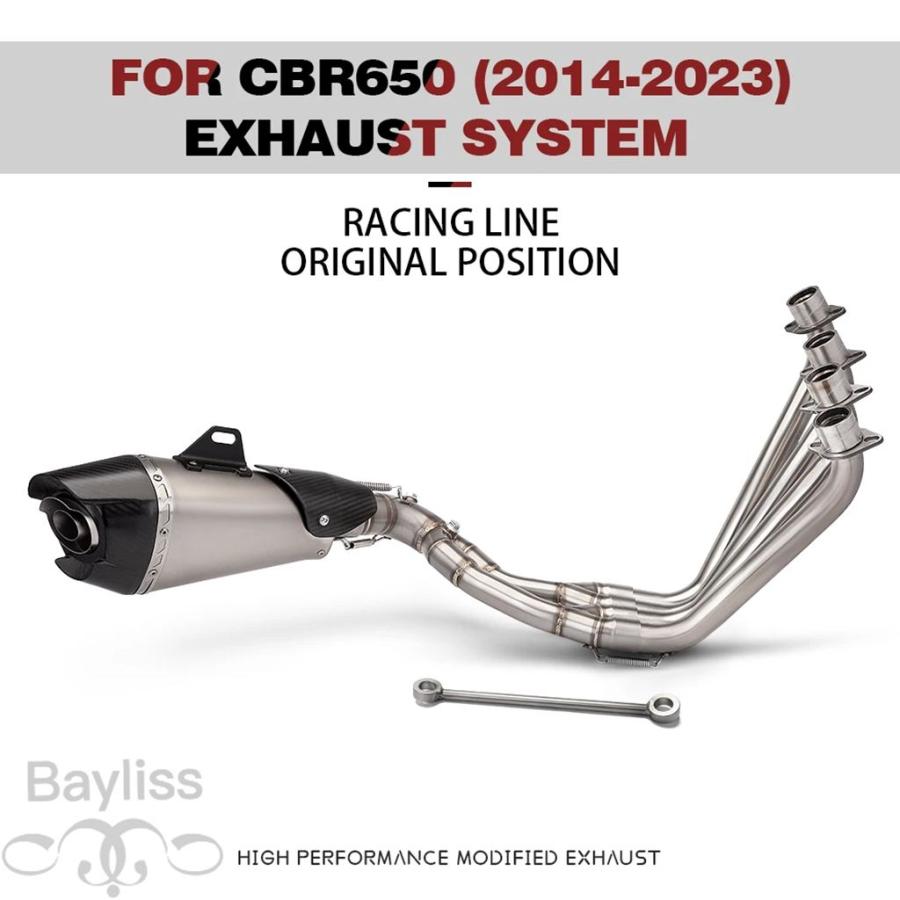 並行輸入品】CB650F CB650R CBR650 CBR650F 2014-2025 バイク排気フル