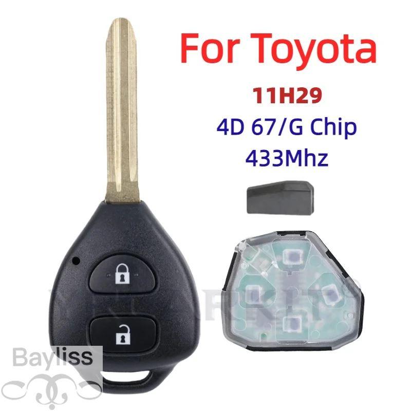 【並行輸入品】スマートリモコンキーフォブ 2ボタン 433MHz ID67チップ トヨタRav4 カローラ ヨーロッパ 2006 2007 ...