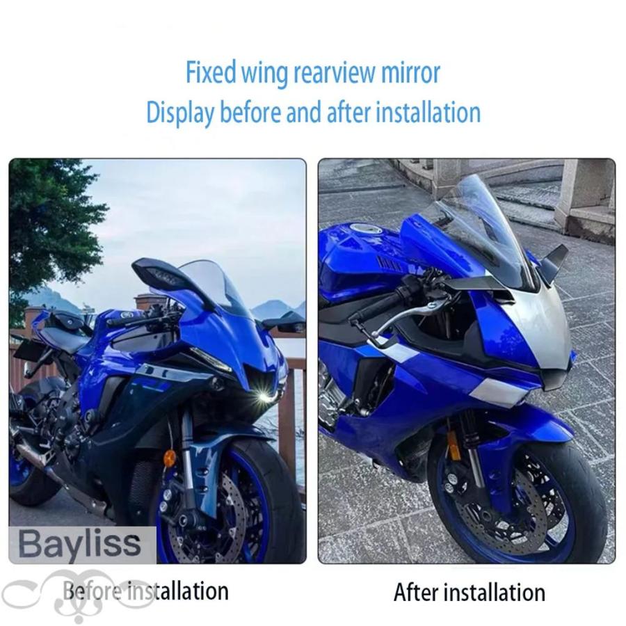 並行輸入品】バイクバックミラー ヤマハウィングミラー